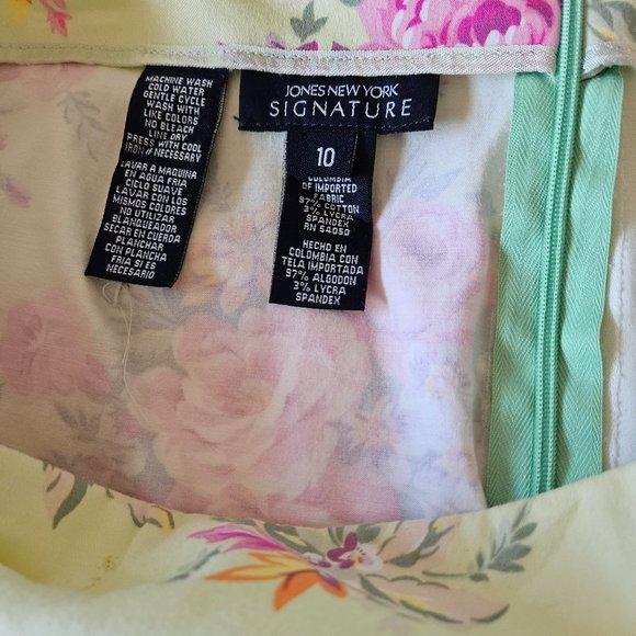 Jones New York floral skrt Sz 10 - Picture 6 of 9
